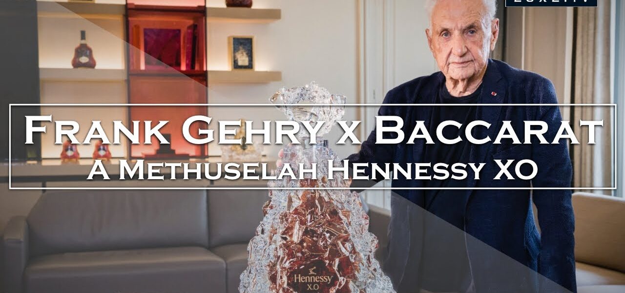 Hennessy XO - A Methuselah seen by Frank Gehry and shaped by Baccarat - LUXE.TV