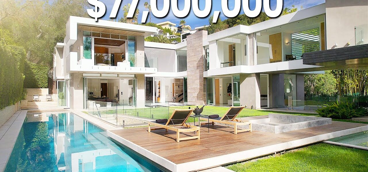 Touring a $77,000,000 Beverly Hills Mansion you can rent for the night!